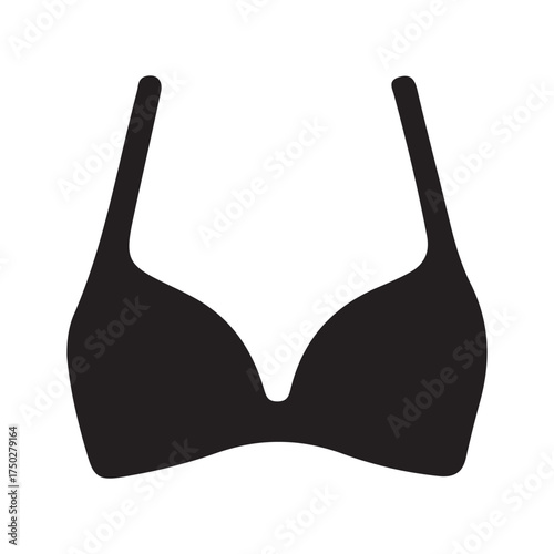 Black Bikini Vector Illustration
