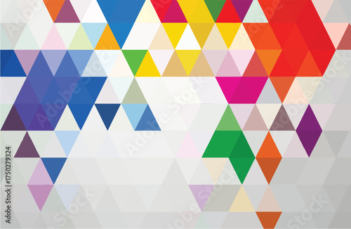 Vibrant Geometric Mosaic Pattern Colorful Abstract Design