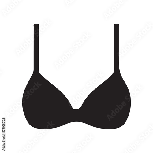 Black Bikini Vector Illustration