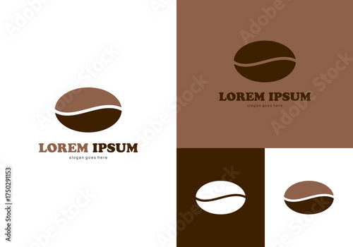 coffee illustration business icon logo vector