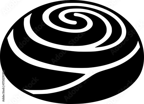cinnamon roll or pastry transparent background for web and graphic design

