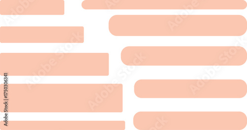オレンジ色のSNSの会話の背景セット。バナー。