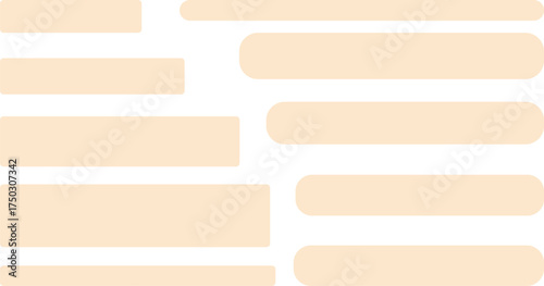 オレンジ色のSNSの会話の背景セット。バナー。