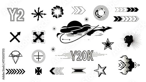 Iconography Symphony: A visually captivating collection of minimalist icons, symbols, and graphic elements arranged in a clean and orderly fashion, ideal for design projects. 