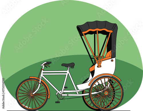 vector illustration of a bicycle
