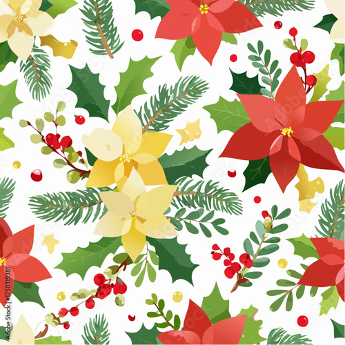 Beautiful colored floral seamless pattern flower vector textile fabric silk peach tone background
2
