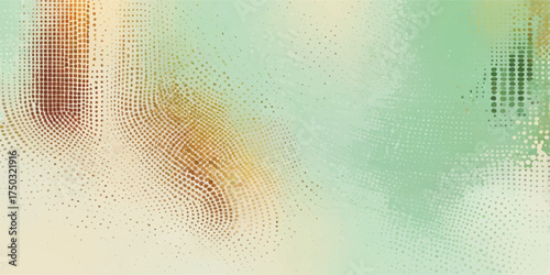 An abstract vector illustration showing a vintage brown grunge texture on an old paper pattern backdrop