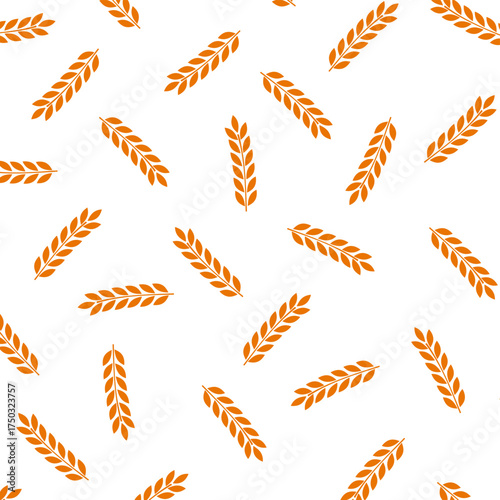 Rice Seamless Pattern Background with Free Space for Text. rice sign. Rice pattern wallpaper.