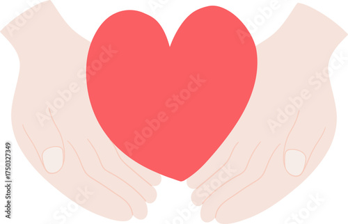 world kindness day love and support flat illustration