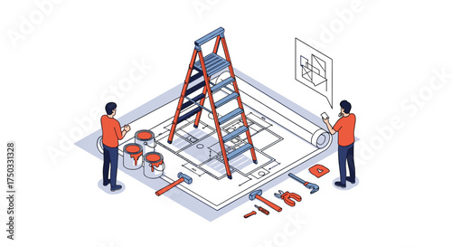 Planning and preparation for an important home renovation project.