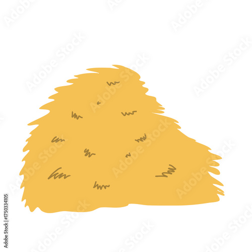 Straw for animal feed