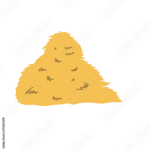 Straw for animal feed