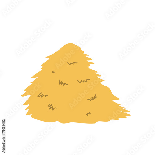 Straw for animal feed