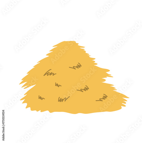 Straw for animal feed