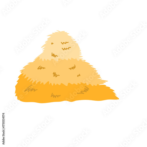 Straw for animal feed
