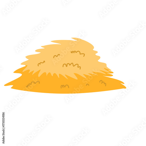 Straw for animal feed