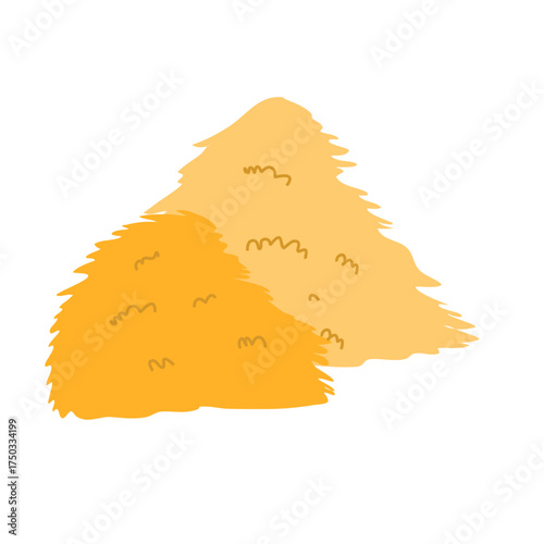 Straw for animal feed