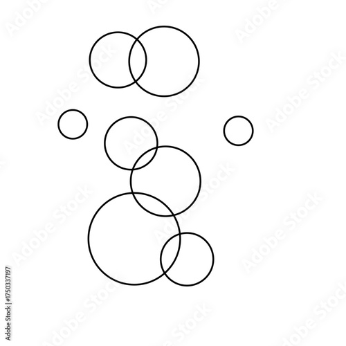 Overlaping circle bubble rings