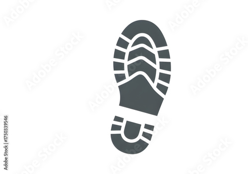  Minimal icon of an astronaut footprint — no background, no shadow PNG
