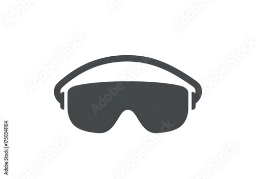  Minimal icon of a safety goggles — no background, no shadow PNG