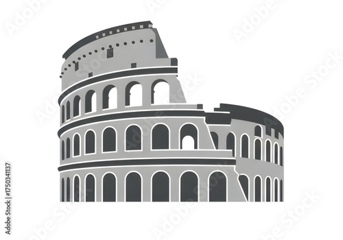 Minimal icon of a historical monument — no background, no shadow PNG