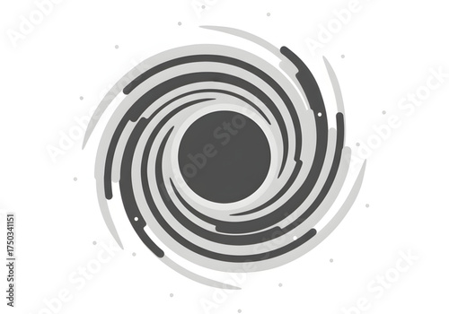  Minimal icon of a black hole icon — no background, no shadow PNG