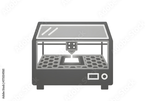  Minimal icon of a laser cutter — no background, no shadow PNG