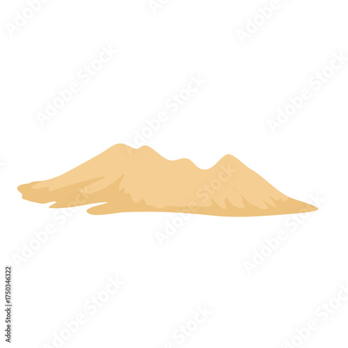 Cartoon sand pile
