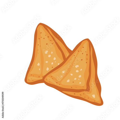 Samosa stuffed deep fried