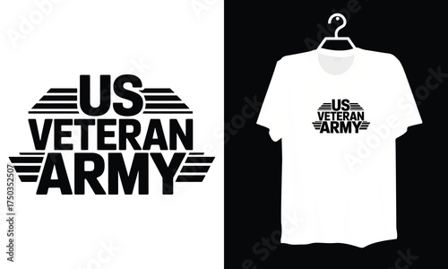Stylish US Army Veteran Logo for Military Apparel and Accessories