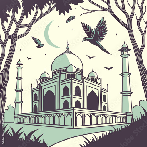 taj mahal agra india