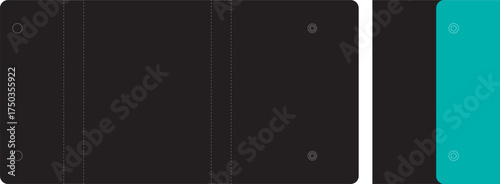 vector illustration of a PU cover for diary