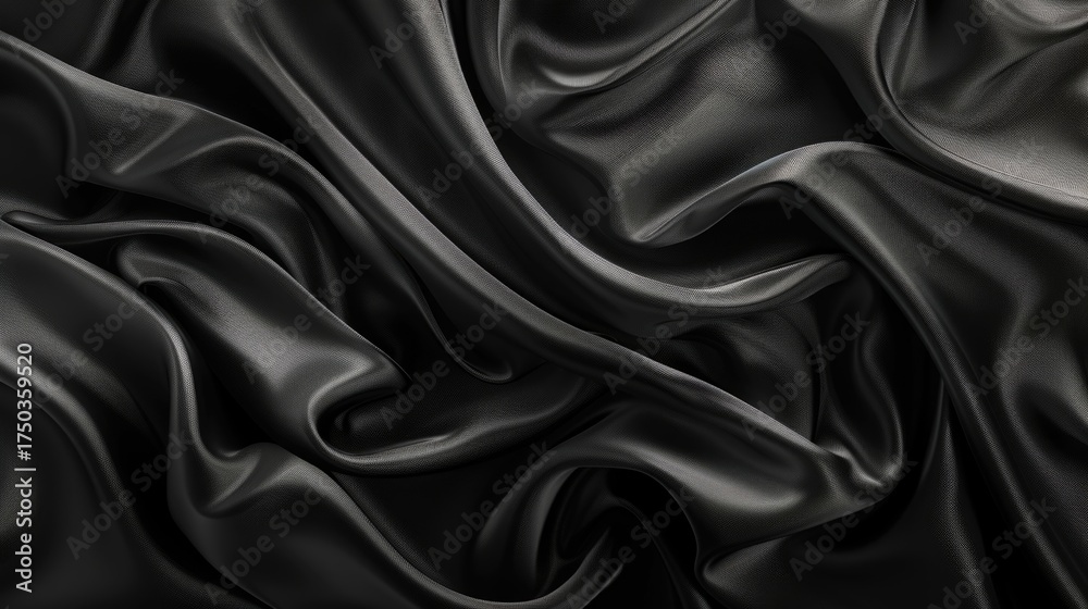 Fototapeta premium Smooth black gradient background 