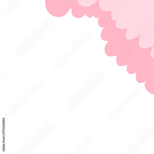 Funny cloud corner border