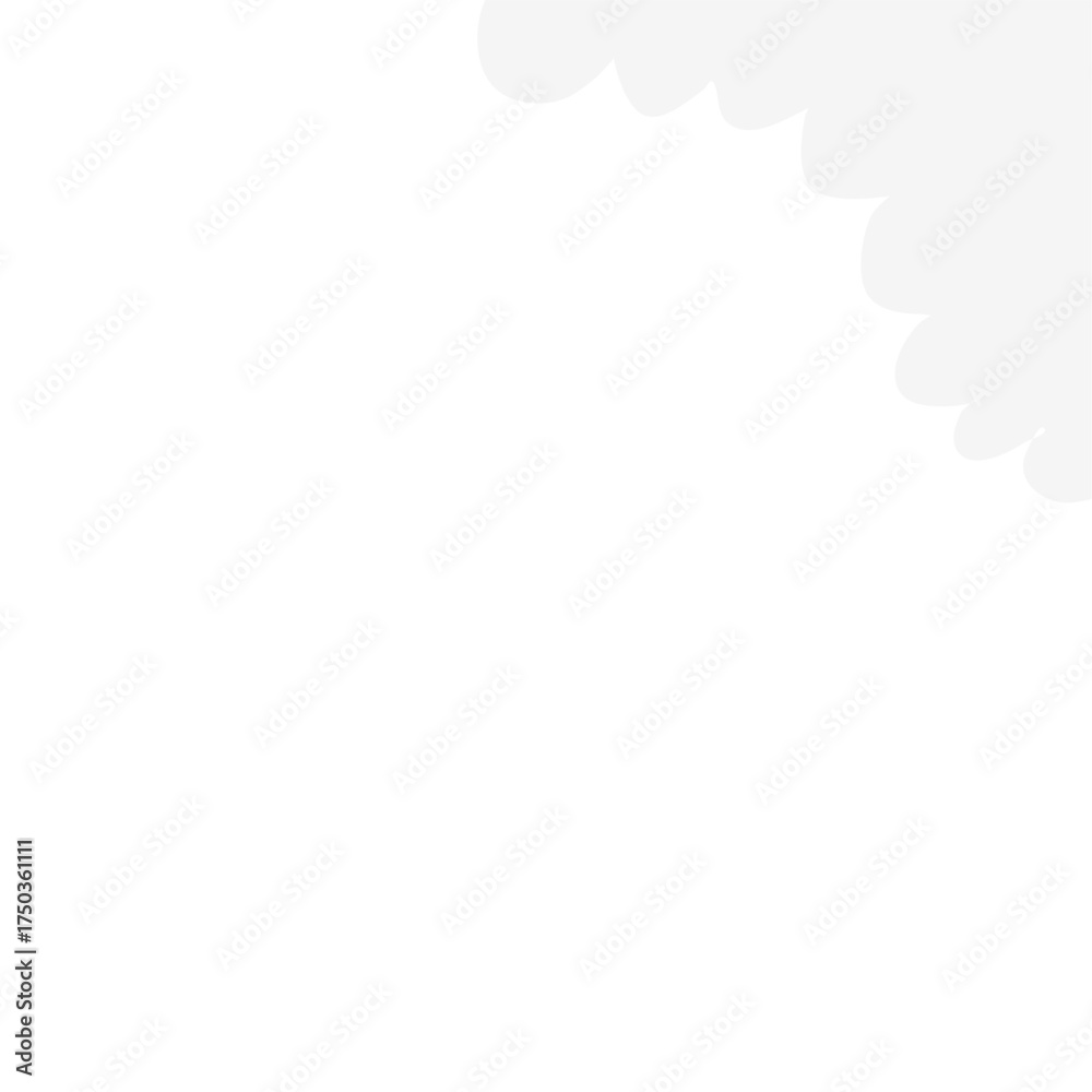 Obraz premium Funny cloud corner border