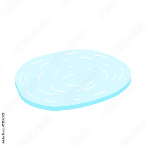 Ice rink in water