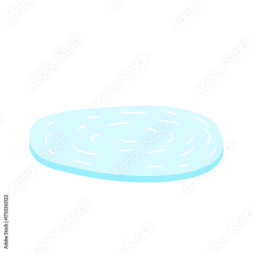 Ice rink in water