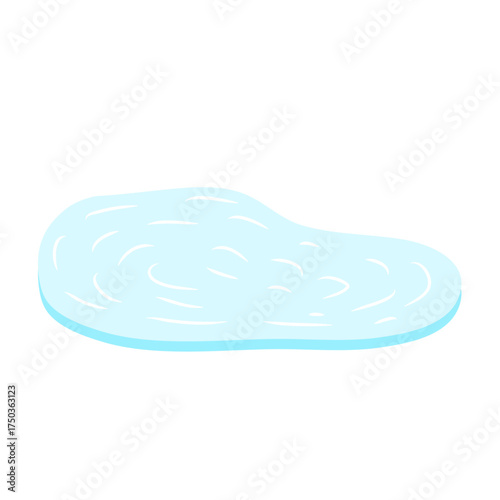 Ice rink in water