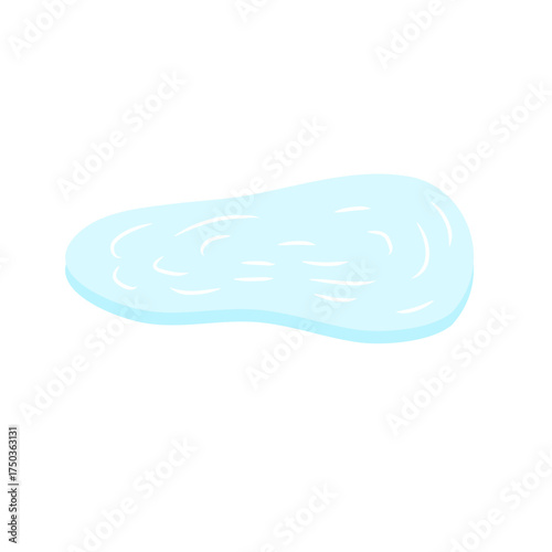 Ice rink in water