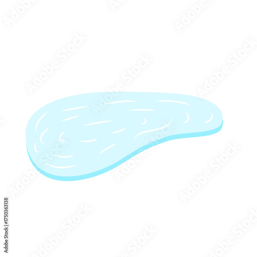 Ice rink in water