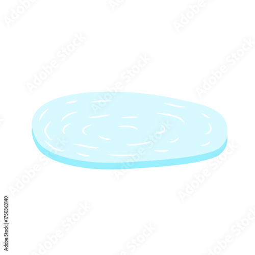Ice rink in water
