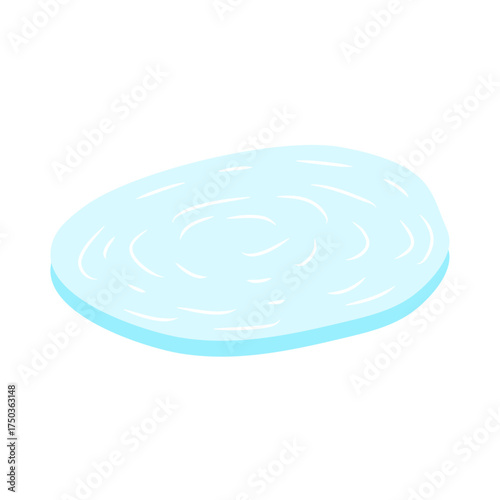 Ice rink in water