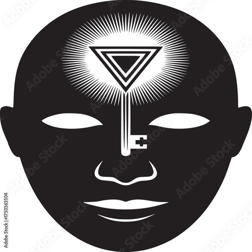 Unlock your mind with a key to knowledge and enlightenment, explore your inner potential now