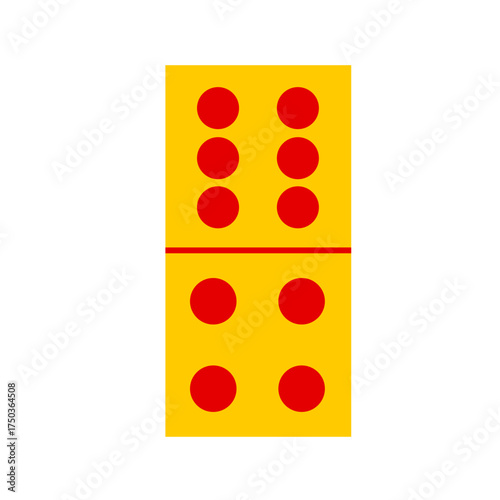 Domino card vector