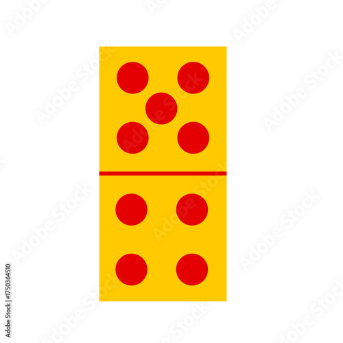 Domino card vector