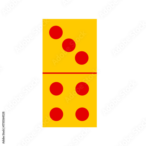 Domino card vector