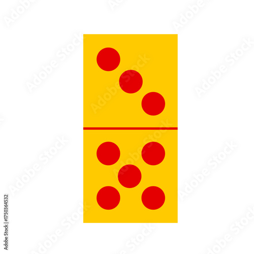 Domino card vector