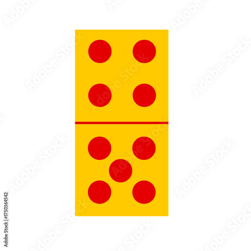 Domino card vector