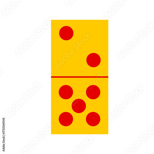 Domino card vector