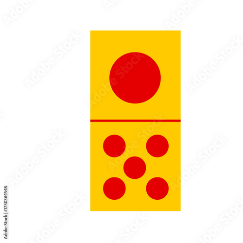 Domino card vector